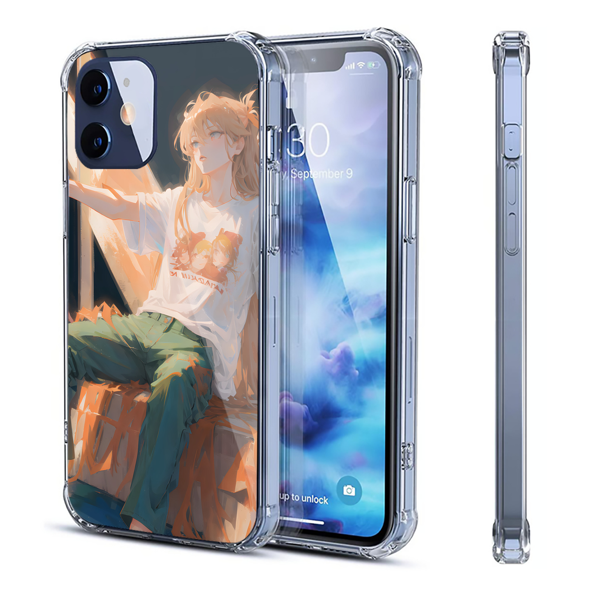 （画像用） EVA 新世紀エヴァンゲリオン 【iPhone 12シリーズ対応】透明スマホケース（クリアソフトケース）